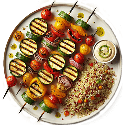 Chargrilled Vegetable Skewers