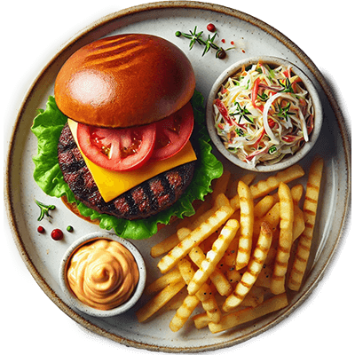 Classic Flame-Grilled Beef Burger