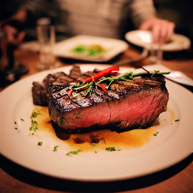 Steak meat food