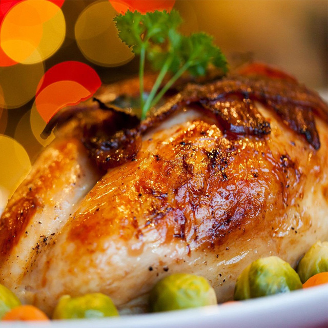 Roast turkey meal